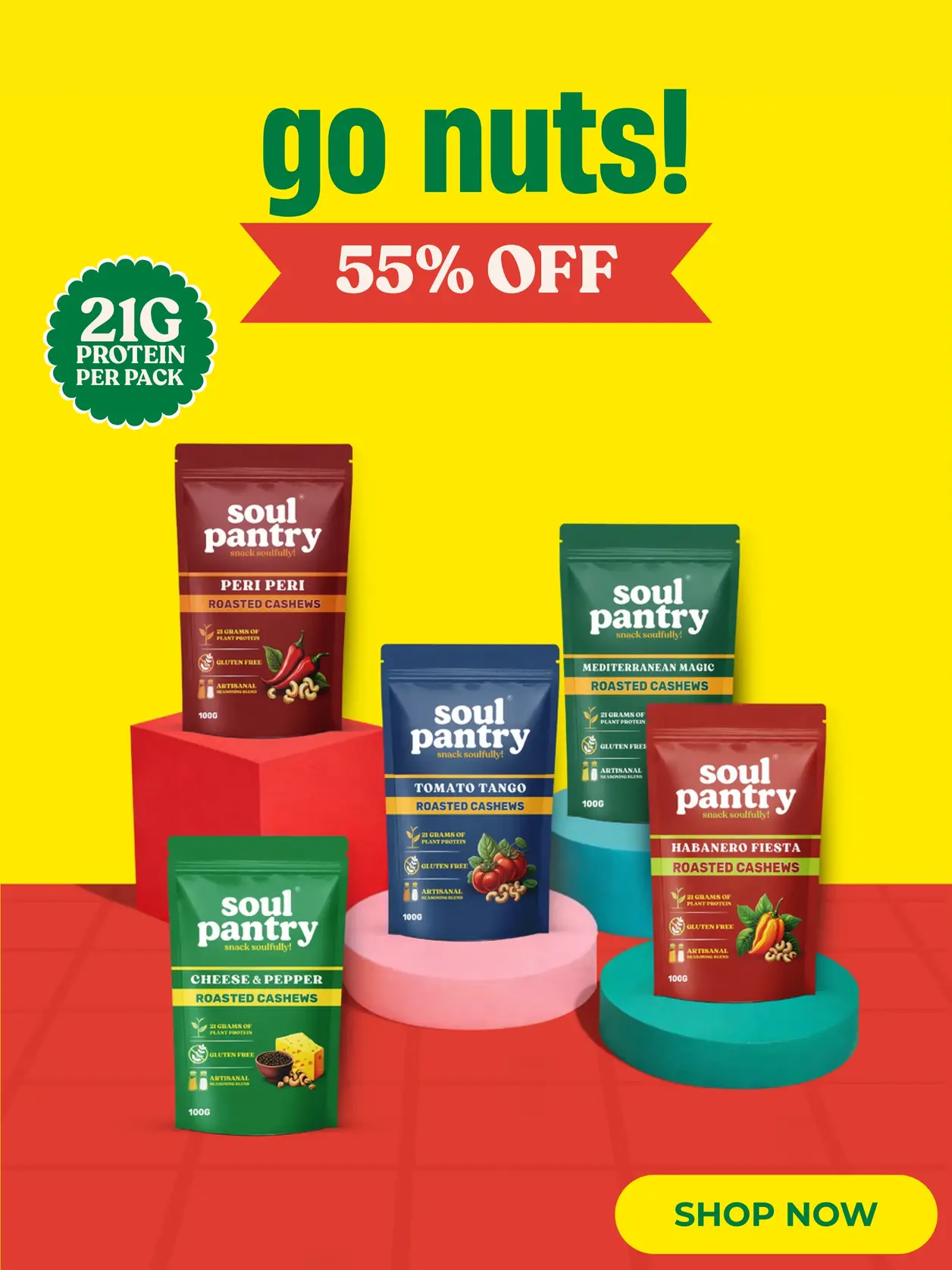 go nuts pack offer mobile banner